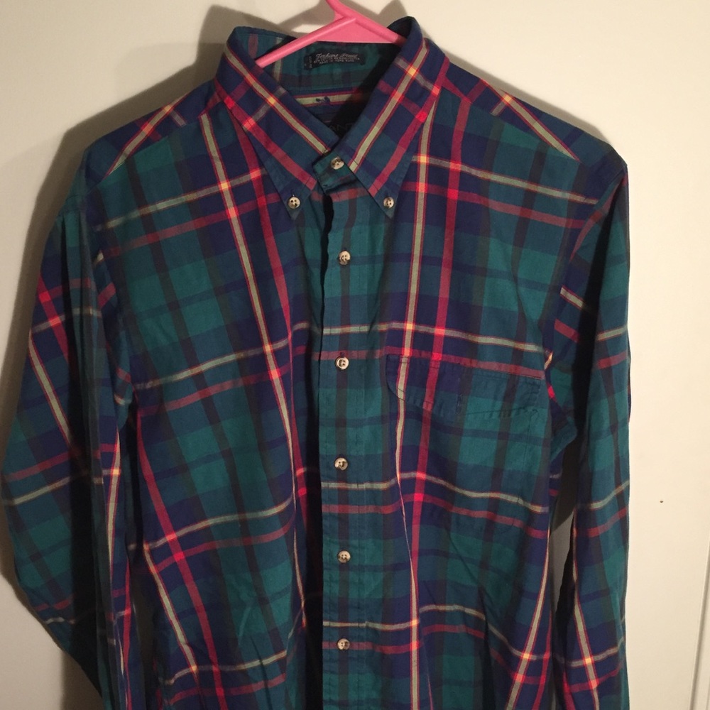 Gant Men's L Foxhunt Plaid Button Up